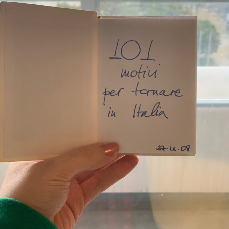 101 motivi per tornare in Italia